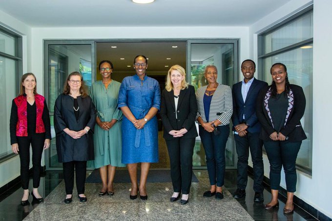 First Lady Jeannette Kagame received Mrs Catherine Russell, Executive Director of UNICEF