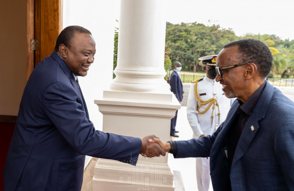 NAIROBI KENYA: PRESIDENT KAGAME AND SIX PRESIDENTS FROM EAC ARE DISCUSING ON THE DRC SECURITY ISSUE