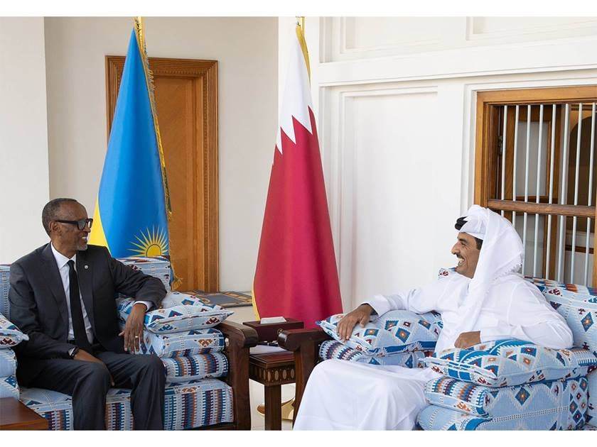 Doha: HH the Amir Meets Rwandan President