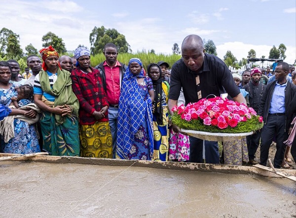 PM Dr. Ngirente is in Rubavu District, for the burial of victims of floods & landslides